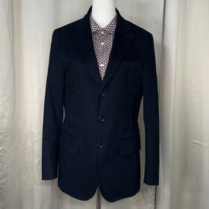 Desiree Men's sz 46 Blazer Black Coat Jacket‎ Cotton